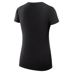 Cincinnati Reds G-III 4Her by Carl Banks Women's Super-Slim Fit Lightweight Team Logo Graphic V-Neck T-Shirt - Black