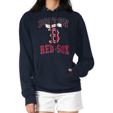 Boston Red Sox G-III 4Her by Carl Banks Women's Team Logo Graphic Fleece Pullover Hoodie - Navy