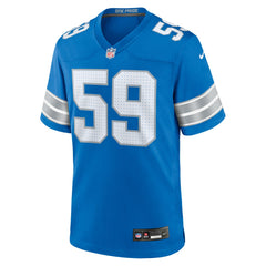 Giovanni Manu Detroit Lions Team Game Jersey - Blue | Nike outlet