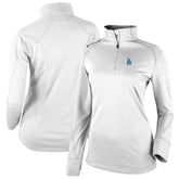 Los Angeles Dodgers Women's Cooperstown Collection Shotgun 2.0 Omni-Wick Quarter-Zip Top - White | Columbia