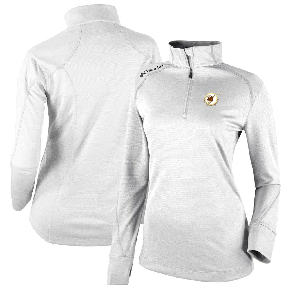 San Diego Padres Women's Cooperstown Collection Shotgun 2.0 Omni-Wick Quarter-Zip Top - White | Columbia