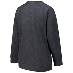 Cleveland Browns Profile Women's Plus Size Acid Wash Raglan Sweatshirt - Charcoal on sale