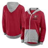 San Francisco 49ers Women's Hit It Full-Zip Hoodie - Scarlet sale