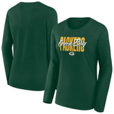 Green Bay Packers Women's Long Sleeve Scoop Neck T-Shirt - Green online