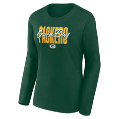 Green Bay Packers Women's Long Sleeve Scoop Neck T-Shirt - Green online