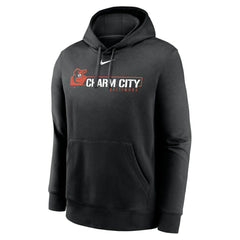 Baltimore Orioles Local Club Pullover Hoodie - Black | Nike