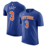 Josh Hart New York Knicks Icon Edition Name & Number T-Shirt - Blue | Nike shop