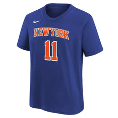 Jalen Brunson New York Knicks Youth Icon Name & Number T-Shirt - Blue | Nike sale