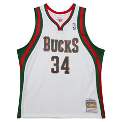 Giannis Antetokounmpo Milwaukee Bucks 2013/14 Hardwood Classics Swingman Jersey - White | Mitchell & Ness sale