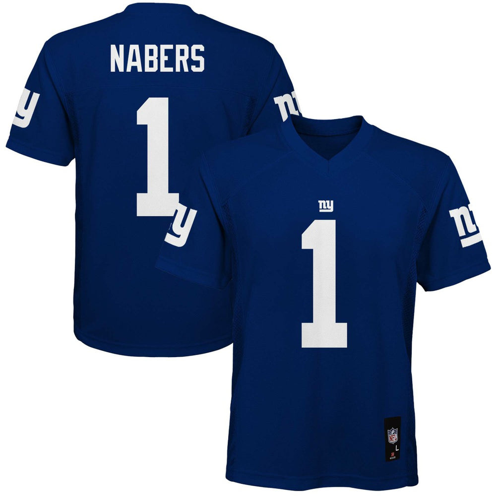 Malik Nabers New York Giants Youth Replica Player Jersey - Royal for sale