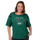 New York Jets G-III 4Her by Carl Banks Women's Plus Size Linebacker T-Shirt - Green online