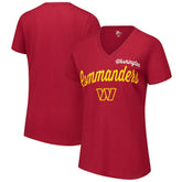 Washington Commanders G-III 4Her by Carl Banks Women's Post Season V-Neck T-Shirt - Burgundy cheap