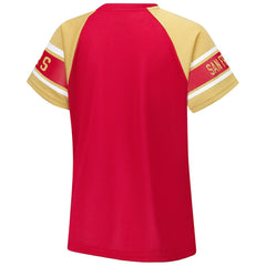 San Francisco 49ers Starter Women's 1st Rounder Color Block Raglan Top - Red online