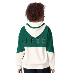 New York Jets Starter Women's Scrimmage Full-Zip Hoodie - White sale