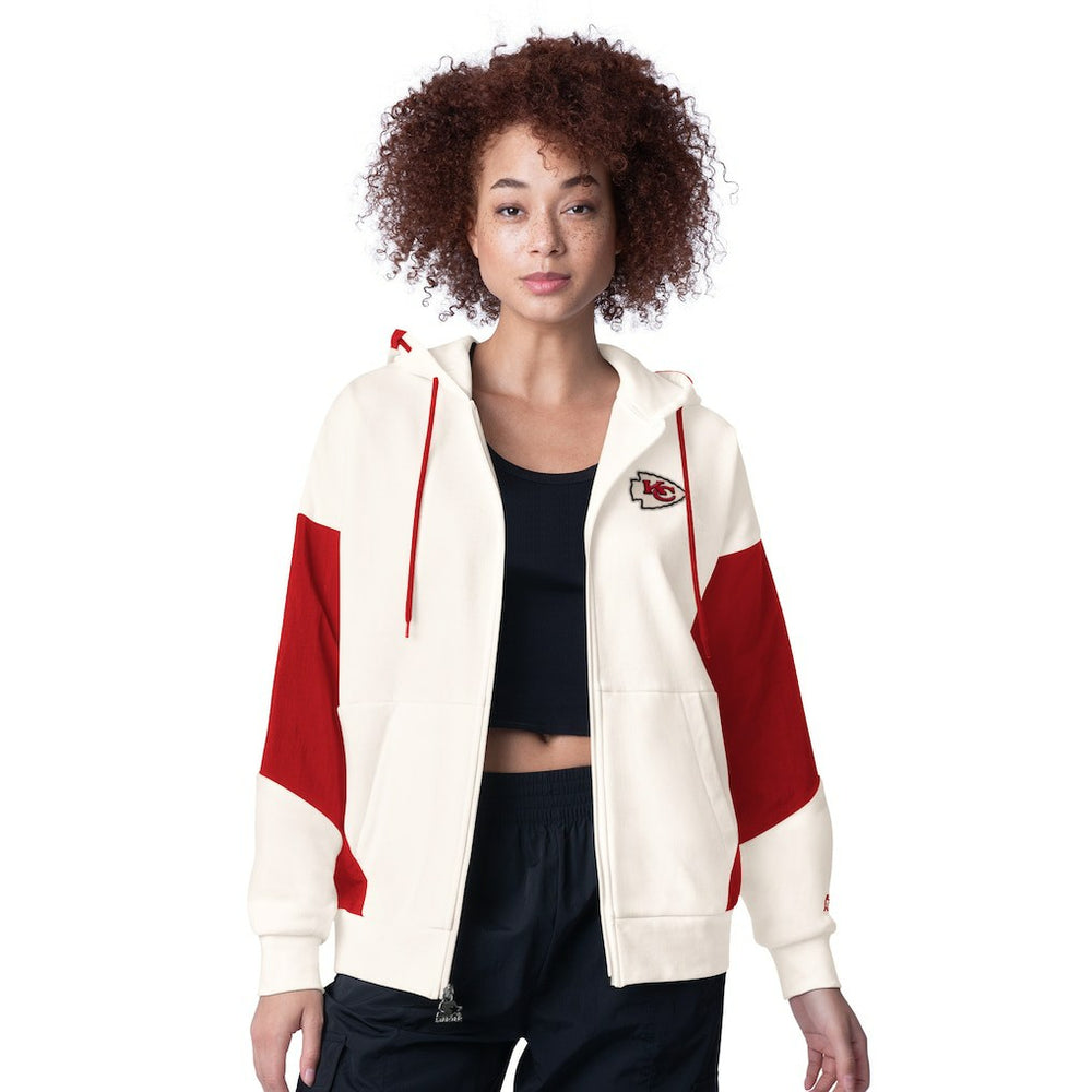 Kansas City Chiefs Starter Women's Scrimmage Full-Zip Hoodie - White online