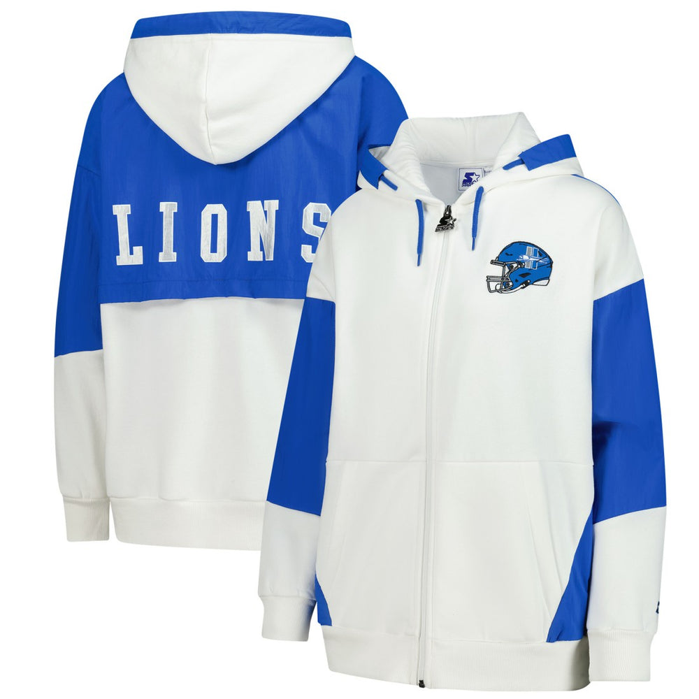 Detroit Lions Starter Women's Scrimmage Full-Zip Hoodie - White outlet
