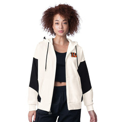 Cincinnati Bengals Starter Women's Scrimmage Full-Zip Hoodie - White for sale