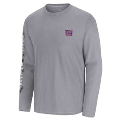 New York Giants Oasis Endzone Lux Long Sleeve T-Shirt - Gray outlet