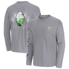 Pittsburgh Steelers Oasis Endzone Lux Long Sleeve T-Shirt - Gray discount