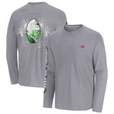 Buffalo Bills Oasis Endzone Lux Long Sleeve T-Shirt - Gray for sale
