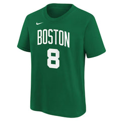 Kristaps Porzingis Boston Celtics Youth Icon Name & Number T-Shirt - Kelly Green | Nike shop