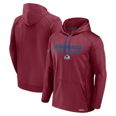 Colorado Avalanche Fanatics Authentic Pro Big & Tall Pullover Hoodie Burgundy