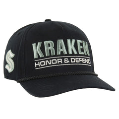 Seattle Kraken '47 OHT Military Appreciation Homeland Honor and Defend Hitch Adjustable Hat Black