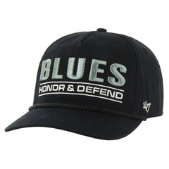 St. Louis Blues '47 OHT Military Appreciation Homeland Honor and Defend Hitch Adjustable Hat Black