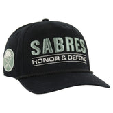 Buffalo Sabres '47 OHT Military Appreciation Homeland Honor and Defend Hitch Adjustable Hat Black