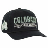 Colorado Avalanche '47 OHT Military Appreciation Homeland Honor and Defend Hitch Adjustable Hat Black