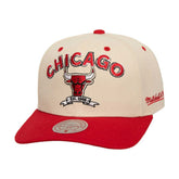 Chicago Bulls 6x NBA Champions Soul Legacy Defined Snapback Hat - Cream/Red | Mitchell & Ness discount