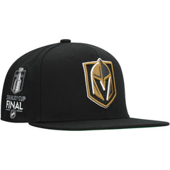 Vegas Golden Knights Mitchell & Ness Core Top Spot Snapback Hat Black