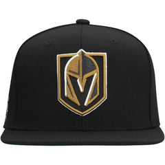 Vegas Golden Knights Mitchell & Ness Core Top Spot Snapback Hat Black