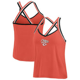 Kansas City Chiefs WEAR by Erin Andrews Women's Cross Strap Tri-Blend Tank Top - Red for sale