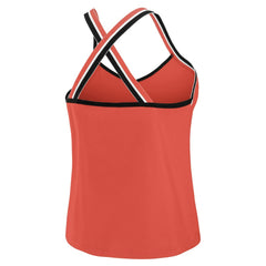 Kansas City Chiefs WEAR by Erin Andrews Women's Cross Strap Tri-Blend Tank Top - Red for sale