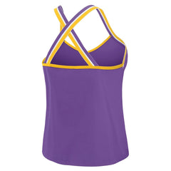Minnesota Vikings WEAR by Erin Andrews Women's Cross Strap Tri-Blend Tank Top - Purple for sale