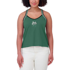 New York Jets WEAR by Erin Andrews Women's Cross Strap Tri-Blend Tank Top - Green cheap