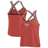 Atlanta Falcons WEAR by Erin Andrews Women's Cross Strap Tri-Blend Tank Top - Red online