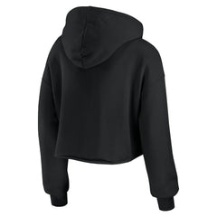New York Jets WEAR by Erin Andrews Women's Prime Cropped Pullover Hoodie - Black for sale