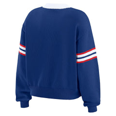 Buffalo Bills WEAR by Erin Andrews Women's Lace-Up Sweater - Royal online