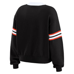 Cincinnati Bengals WEAR by Erin Andrews Women's Lace-Up Sweater - Black online