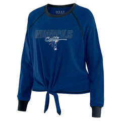 Indianapolis Colts WEAR by Erin Andrews Women's Tie-Front Long Sleeve T-Shirt - Royal online