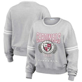 Arizona Cardinals WEAR by Erin Andrews Women's Cropped Pullover Sweatshirt - Heather Gray online