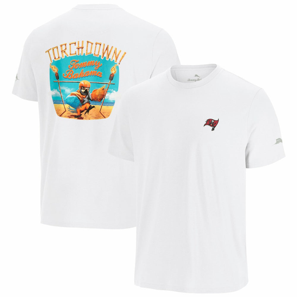 Tampa Bay Buccaneers Sport Torchdown Graphic T-Shirt - White cheap
