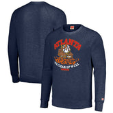 Atlanta Braves MLB x Guy Fieri’s Flavortown Unisex Tri-Blend Pullover Sweatshirt - Navy