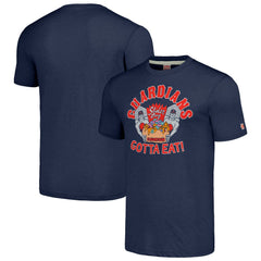 Cleveland Guardians MLB x Guy Fieri’s Flavortown Unisex Tri-Blend T-Shirt - Navy