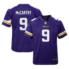 J.J. McCarthy Minnesota Vikings Youth Game Jersey - Purple | Nike on sale