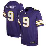 J.J. McCarthy Minnesota Vikings Youth Game Jersey - Purple | Nike sale