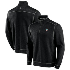 Miami Dolphins Tobago Bay Tri-Blend Half-Zip Sweatshirt - Black outlet