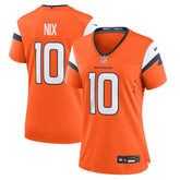 Bo Nix Denver Broncos Women's Game Jersey - Orange | Nike discount